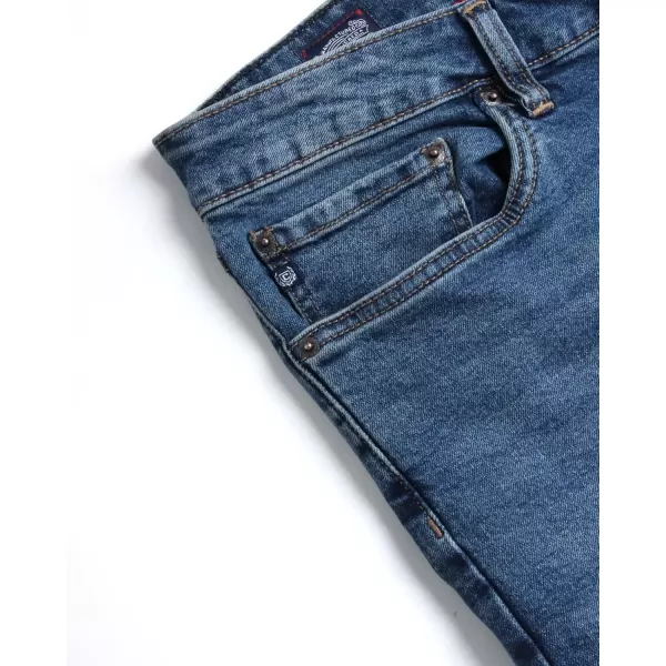 imageChaps Mens Jeans  Regular Fit 5Pocket Comfort Stretch Denim Jeans for Men  Mens Fashion Straight Leg Work JeansArmour Wash