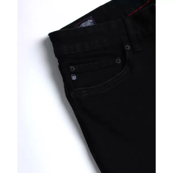 imageChaps Mens Jeans  Regular Fit 5Pocket Comfort Stretch Denim Jeans for Men  Mens Fashion Straight Leg Work JeansBlack Rinse