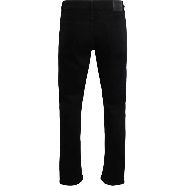 imageChaps Mens Jeans  Regular Fit 5Pocket Comfort Stretch Denim Jeans for Men  Mens Fashion Straight Leg Work JeansBlack Rinse
