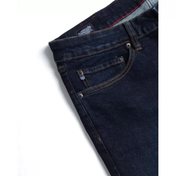 imageChaps Mens Jeans  Regular Fit 5Pocket Comfort Stretch Denim Jeans for Men  Mens Fashion Straight Leg Work JeansDeep Sea