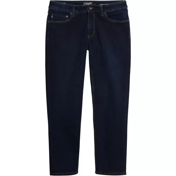 imageChaps Mens Jeans  Regular Fit 5Pocket Comfort Stretch Denim Jeans for Men  Mens Fashion Straight Leg Work JeansDeep Sea