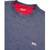 imageChaps Mens Pullover Sweatshirt  Soft Fleece Classic Fit Crewneck Pullover for Men with Ribbed Cuffs and Hem Sizes S2XLNavy Heather