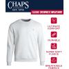 imageChaps Mens Pullover Sweatshirt  Soft Fleece Classic Fit Crewneck Pullover for Men with Ribbed Cuffs and Hem Sizes S2XLOatmeal