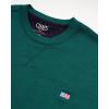 imageChaps Mens Pullover Sweatshirt  Soft Fleece Classic Fit Crewneck Pullover for Men with Ribbed Cuffs and Hem Sizes S2XLRain Forest