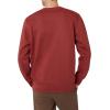 imageChaps Mens Pullover Sweatshirt  Soft Fleece Classic Fit Crewneck Pullover for Men with Ribbed Cuffs and Hem Sizes S2XLRed Clay