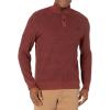 imageChaps Mens Classic Fit Twist Button Mock SweaterAuburn Twist 20