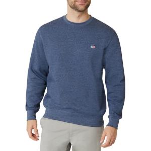 imageChaps Mens Pullover Sweatshirt  Soft Fleece Classic Fit Crewneck Pullover for Men with Ribbed Cuffs and Hem Sizes S2XLNavy Heather