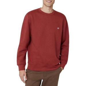imageChaps Mens Pullover Sweatshirt  Soft Fleece Classic Fit Crewneck Pullover for Men with Ribbed Cuffs and Hem Sizes S2XLRed Clay