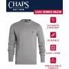 imageChaps Mens Big and Tall Sweater  Heavyweight Classic Fit Knitted Cotton Crewneck Pullover Sweater for Men Sizes L4XGrey Heather