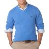 imageChaps Mens ClassicFit VNeck MidWeight Solid Cotton Sweater Size XXLarge Blue Star