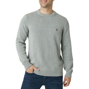 imageChaps Mens Big and Tall Sweater  Heavyweight Classic Fit Knitted Cotton Crewneck Pullover Sweater for Men Sizes L4XGrey Heather