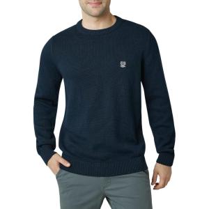 imageChaps Mens Big and Tall Sweater  Heavyweight Classic Fit Knitted Cotton Crewneck Pullover Sweater for Men Sizes L4XNewport Navy