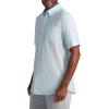 imageChaps Mens ButtonDown Shirt  Classic Woven Short Sleeve Formal Collared Shirt with Chest Pocket for Men Sizes SXXLBachelor Button