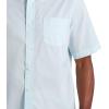 imageChaps Mens ButtonDown Shirt  Classic Woven Short Sleeve Formal Collared Shirt with Chest Pocket for Men Sizes SXXLBachelor Button