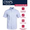 imageChaps Mens ButtonDown Shirt  Classic Woven Short Sleeve Formal Collared Shirt with Chest Pocket for Men Sizes SXXLCandy Pink