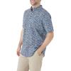 imageChaps Mens ButtonDown Shirt  Classic Woven Short Sleeve Formal Collared Shirt with Chest Pocket for Men Sizes SXXLEstate Blue