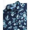 imageChaps Mens ButtonDown Shirt  Classic Woven Short Sleeve Formal Collared Shirt with Chest Pocket for Men Sizes SXXLNavy Peony