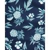 imageChaps Mens ButtonDown Shirt  Classic Woven Short Sleeve Formal Collared Shirt with Chest Pocket for Men Sizes SXXLNavy Peony
