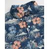 imageChaps Mens ButtonDown Shirt  Classic Woven Short Sleeve Formal Collared Shirt with Chest Pocket for Men Sizes SXXLNewport Navy