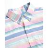 imageChaps Mens ButtonDown Shirt  Classic Woven Short Sleeve Formal Collared Shirt with Chest Pocket for Men Sizes SXXLPink Carnation