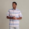 imageChaps Mens ButtonDown Shirt  Classic Woven Short Sleeve Formal Collared Shirt with Chest Pocket for Men Sizes SXXLPink Carnation
