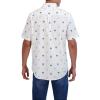 imageChaps Mens ButtonDown Shirt  Classic Woven Short Sleeve Formal Collared Shirt with Chest Pocket for Men Sizes SXXLWhite Sand