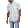 imageChaps Mens ButtonDown Shirt  Classic Woven Short Sleeve Formal Collared Shirt with Chest Pocket for Men Sizes SXXLWhite Stone