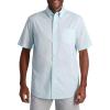 imageChaps Mens ButtonDown Shirt  Classic Woven Short Sleeve Formal Collared Shirt with Chest Pocket for Men Sizes SXXLBachelor Button