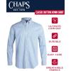 imageChaps Mens Long Sleeve ButtonDown Shirt  Classic Woven WrinkleResistant Formal Collared Shirt for Men Sizes SXXLRiverside