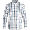 imageChaps Mens Long Sleeve ButtonDown Shirt  Classic Woven WrinkleResistant Formal Collared Shirt for Men Sizes SXXLWhiteBlue Plaid