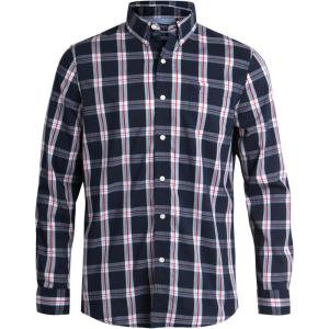 imageChaps Mens Long Sleeve ButtonDown Shirt  Classic Woven WrinkleResistant Formal Collared Shirt for Men Sizes SXXLDeep Sea Navy