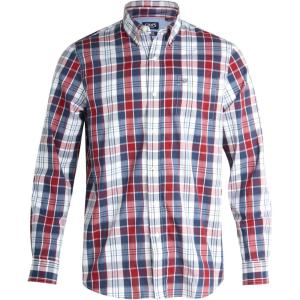 imageChaps Mens Long Sleeve ButtonDown Shirt  Classic Woven WrinkleResistant Formal Collared Shirt for Men Sizes SXXLMerlot