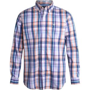imageChaps Mens Long Sleeve ButtonDown Shirt  Classic Woven WrinkleResistant Formal Collared Shirt for Men Sizes SXXLOrchid Bloom