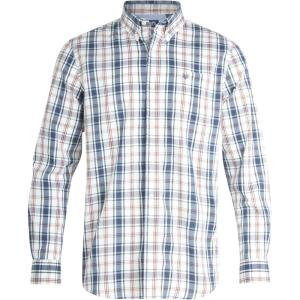 imageChaps Mens Long Sleeve ButtonDown Shirt  Classic Woven WrinkleResistant Formal Collared Shirt for Men Sizes SXXLWhiteBlue Plaid