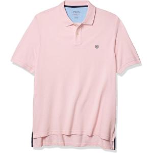 imageChaps Mens Big ampamp Tall Classic Fit Cotton Mesh Everyday Polo ShirtCarmel Pink