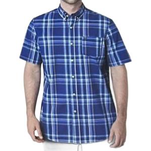 imageChaps Mens Short Sleeve Woven Shirt US Alpha XXLarge Regular Regular Dark Blue