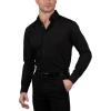 imageChaps Regular Fit Long Sleeve Button Down Dress Shirts for Men  Wrinkle Free Long Sleeve Shirt Mens FormalBlack