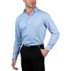imageChaps Regular Fit Long Sleeve Button Down Dress Shirts for Men  Wrinkle Free Long Sleeve Shirt Mens FormalBlue