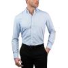 imageChaps Slim Fit Long Sleeve Button Down Dress Shirts for Men  Wrinkle Free Long Sleeve Shirt Mens FormalLight Blue  Check