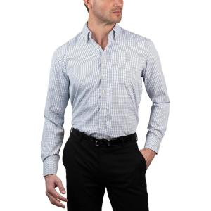 imageChaps Regular Fit Long Sleeve Button Down Dress Shirts for Men  Wrinkle Free Long Sleeve Shirt Mens FormalMulti Blue Check