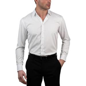 imageChaps Regular Fit Long Sleeve Button Down Dress Shirts for Men  Wrinkle Free Long Sleeve Shirt Mens FormalWhite