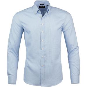 imageChaps Slim Fit Long Sleeve Button Down Dress Shirts for Men  Wrinkle Free Long Sleeve Shirt Mens FormalLight Blue  Check