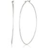 imageChaps Womens 68Mm Shiny Clickit Hoop Earrings Silver