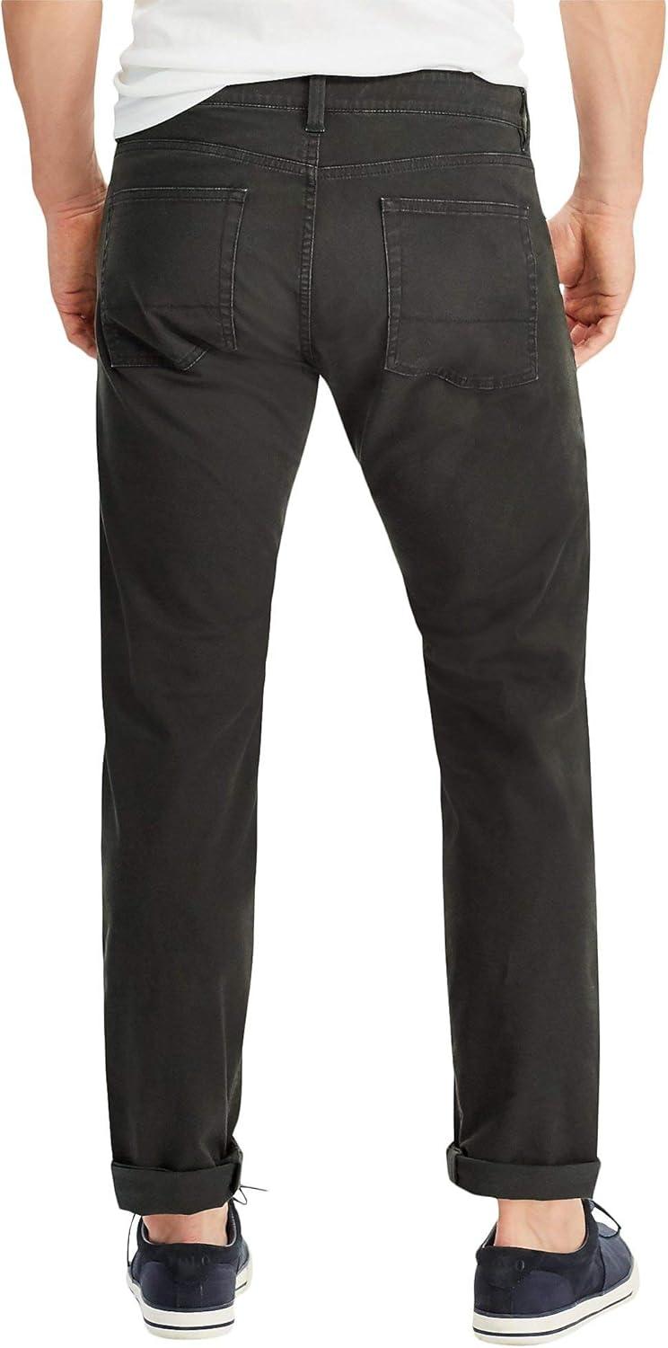 imageChaps Mens Solid Stretch Twill Pants 38W x 32L Black