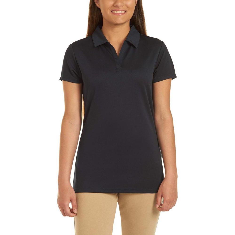 imageChaps Juniors Uniform Short Sleeve Performance Polo Navy 1