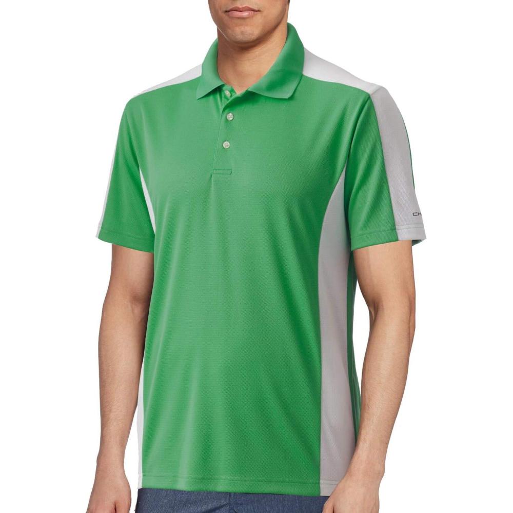 imageChaps Mens Colorblock Golf Performance Polo XL 4648 Tee Green