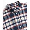 imageChaps Boys Shirt  Casual Long Sleeve Button Down Flannel Collared Shirt  Plaid Flannel Shirt for Boys SXLSailor Blue