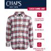 imageChaps Boys Shirt  Casual Long Sleeve Button Down Flannel Collared Shirt  Plaid Flannel Shirt for Boys SXLWhite Sand