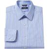 imageChaps Mens Classic Fit Thick Striped Dress Shirt Blue Multi Neck 16 12 Sleeve 3637