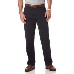 imageChaps Mens ClassicFit Twill FlatFront Pants 32W X 34L Navy